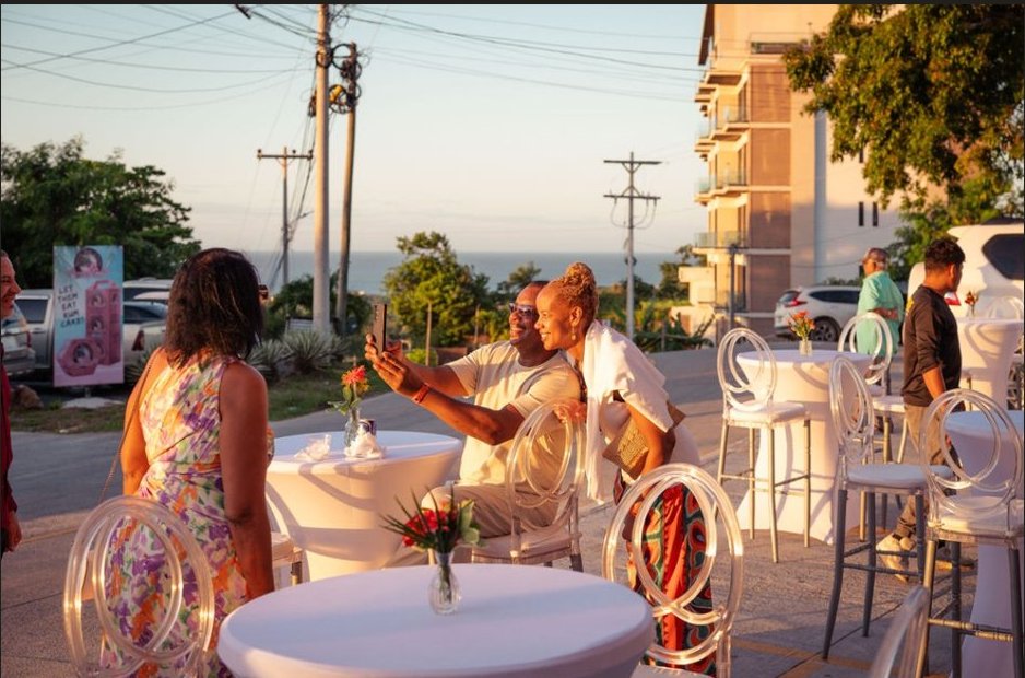 An evening on the terrace — sunset, ocean breeze, and hospitality